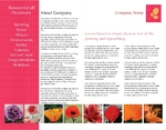 Flowers for All Occasions Half Fold Brochure